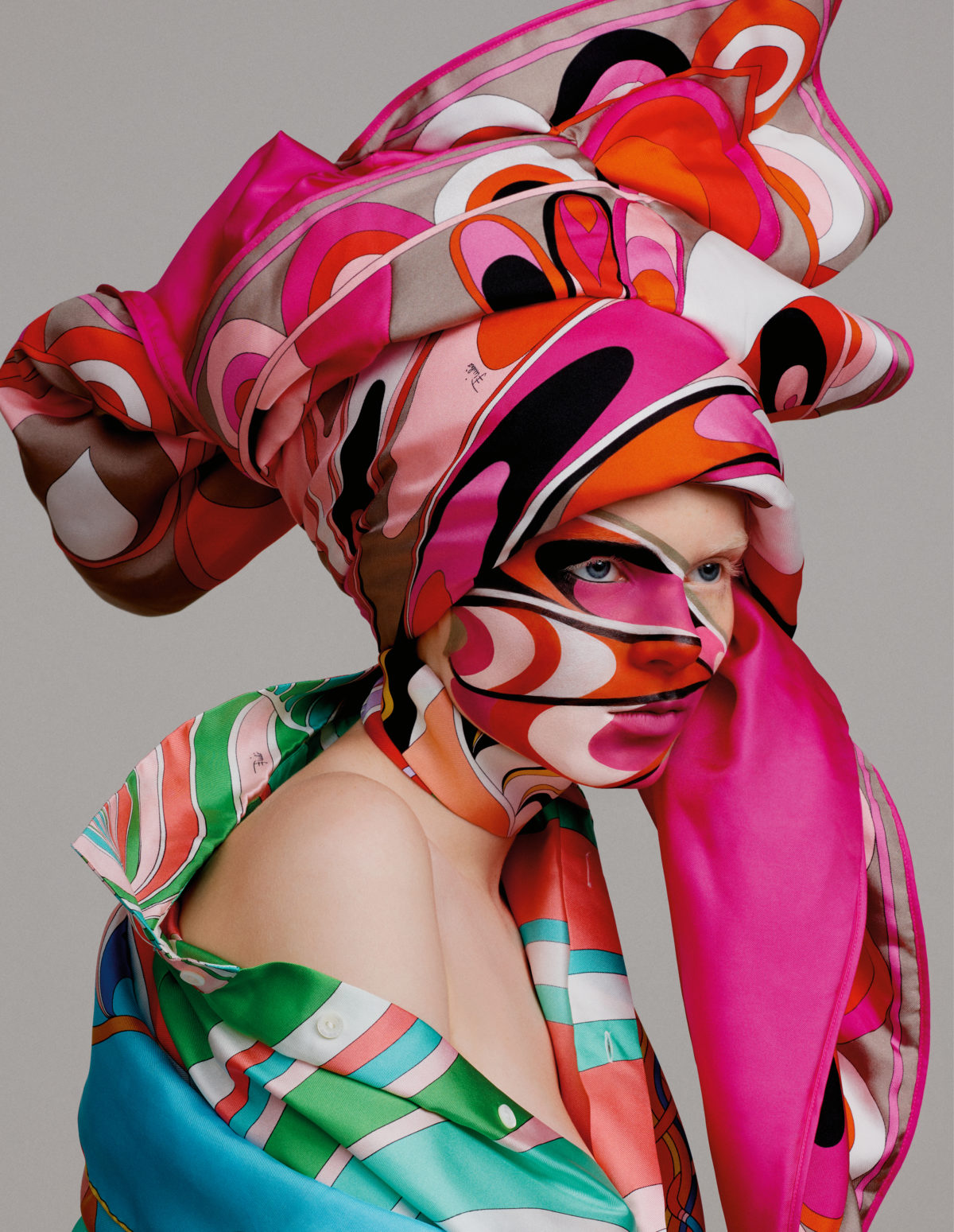 Scarfs styled by Arthur Mayadoux with Pucci shot by Armin Morbach
